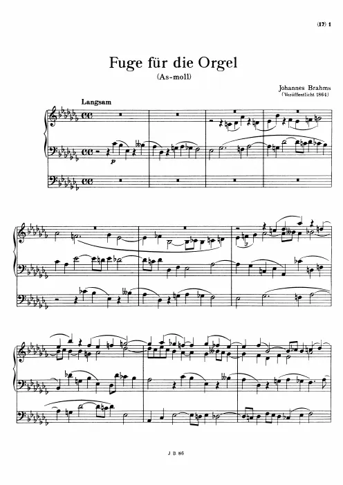 First page of Fugue