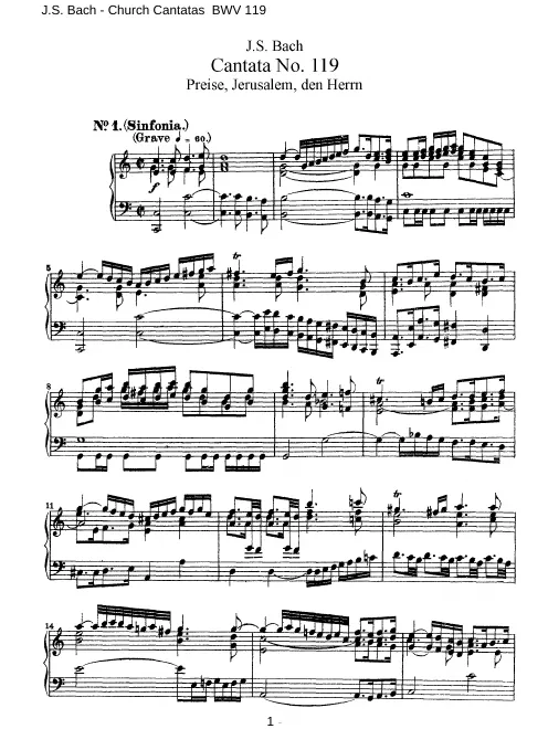 First page of Preise, Jerusalem, den Herren