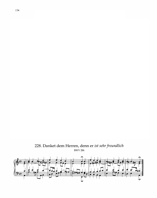 First page of Danket dem Herren, denn er ist sehr freundlich