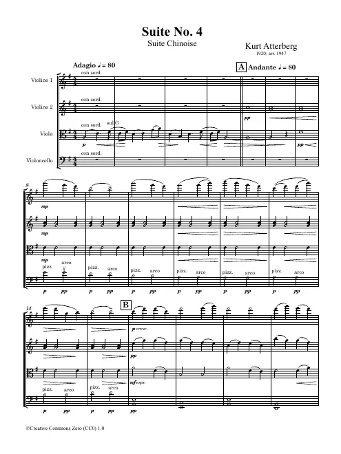 First page of Suite No.4