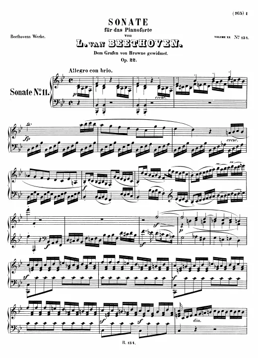 First page of Piano Sonata No.11