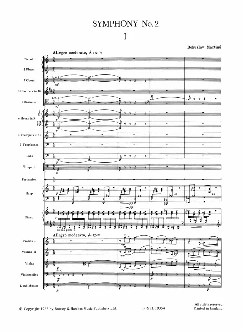 First page of Symphony No.2