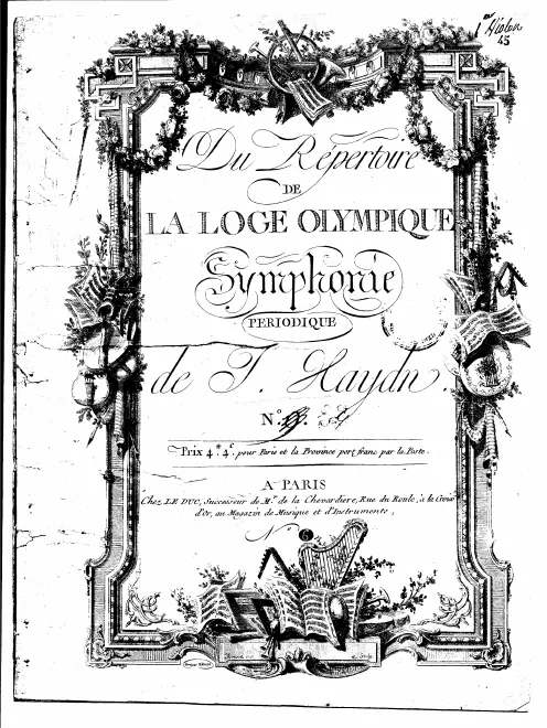First page of Symphony No.91 in E-flat major