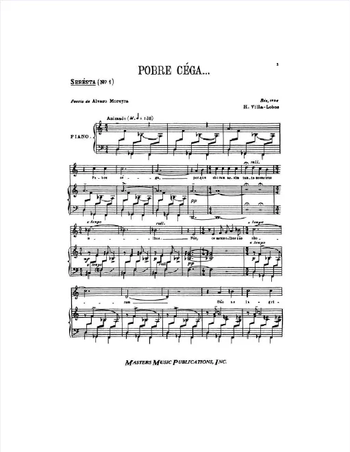 First page of Serestas, W216