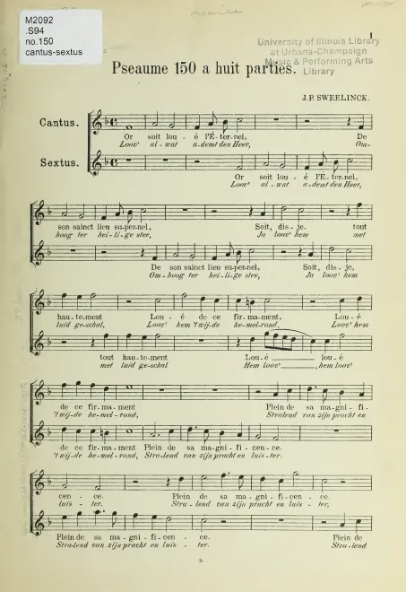 First page of Or soit loué l’Eternel