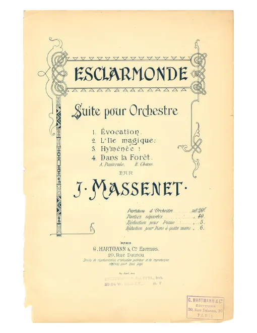 First page of Esclarmonde