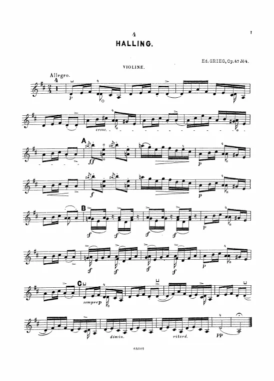 First page of Lyric Pieces