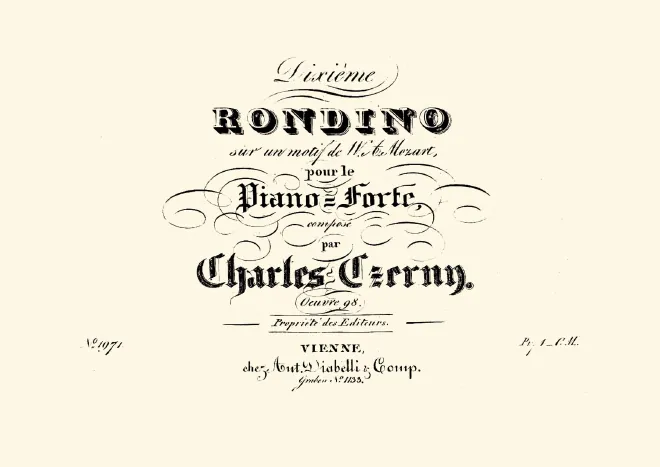 First page of Rondino No.10 sur un motif de Mozart