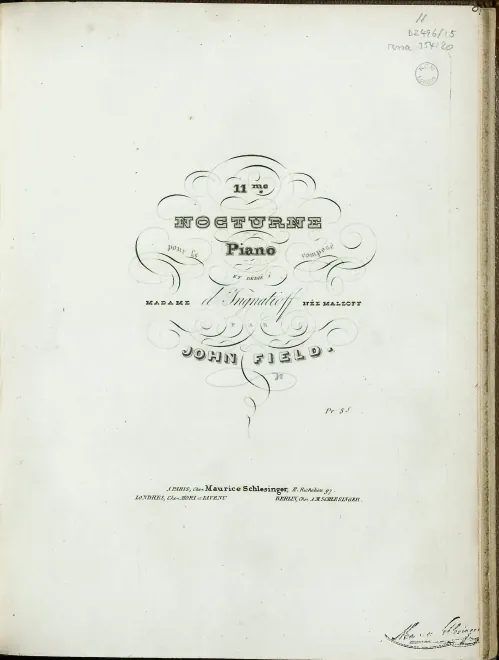 First page of Nocturne in E-flat major