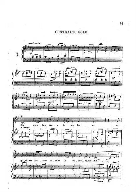 First page of Miserere mei