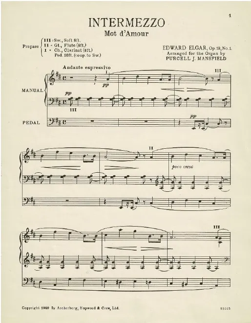 First page of 2 Pieces for Violin &amp; Piano