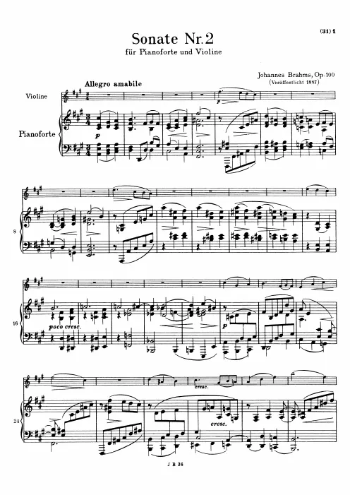First page of Violin Sonata No.2