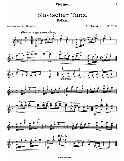 First page of Czech Suite