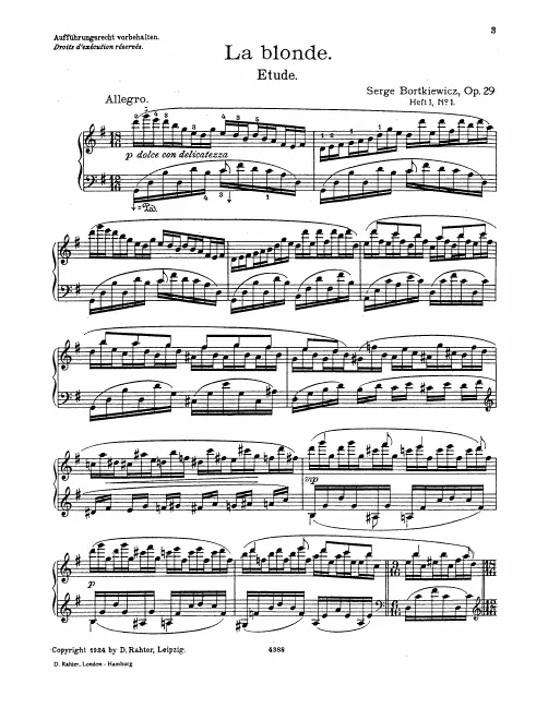 First page of 12 Etudes nouvelles