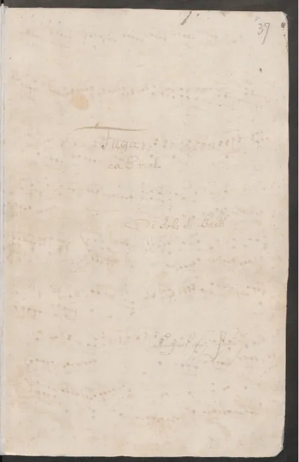 First page of Fugue