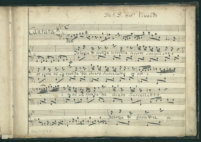 First page of Scherza di fronda in fronda