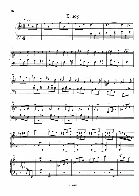 First page of Keyboard Sonata in D minor