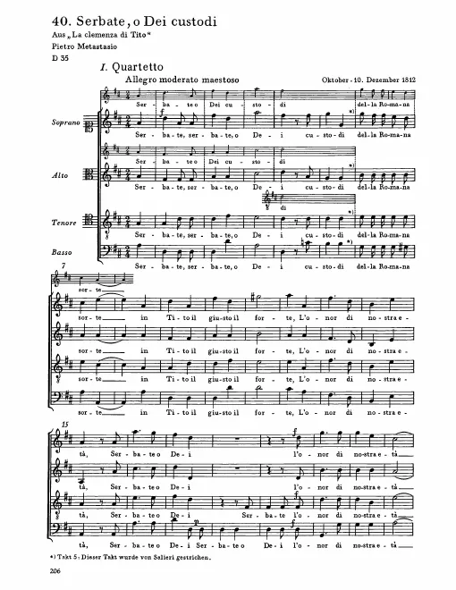 First page of Serbate, o Dei custodi