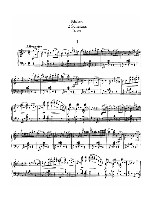 First page of 2 Scherzos