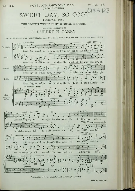 First page of Sweet Day, So Cool