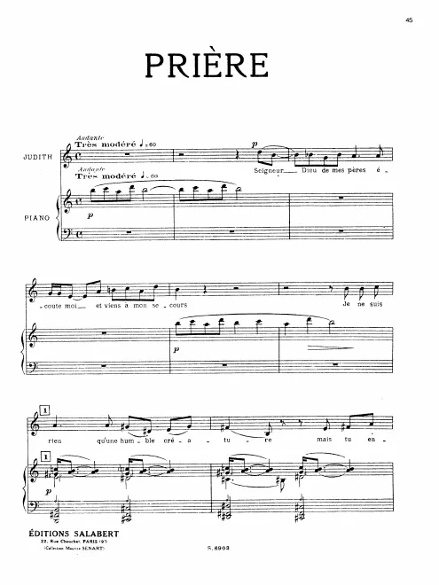 First page of Judith
