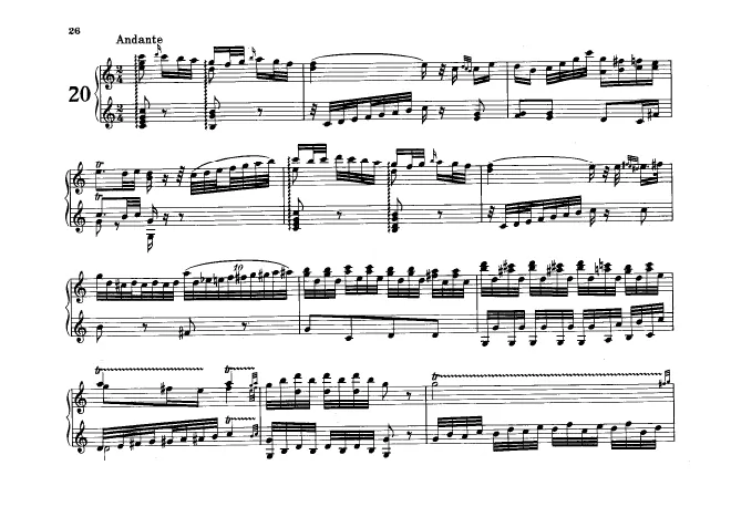 First page of Flötenuhr in C major, Hob.XIX:12