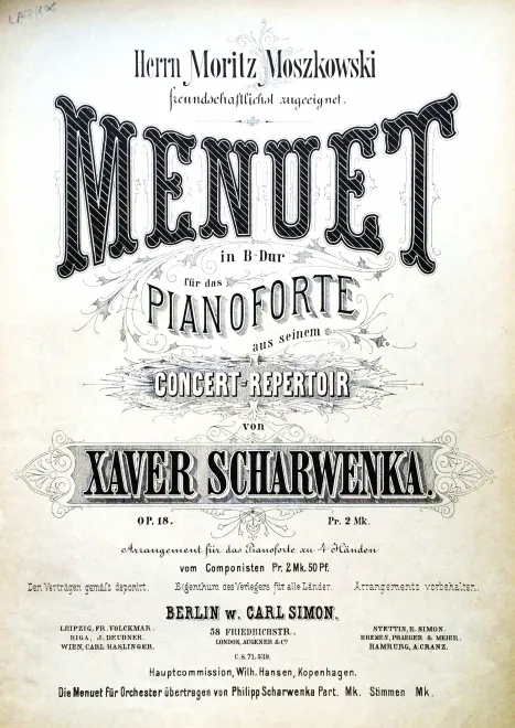 First page of Menuett