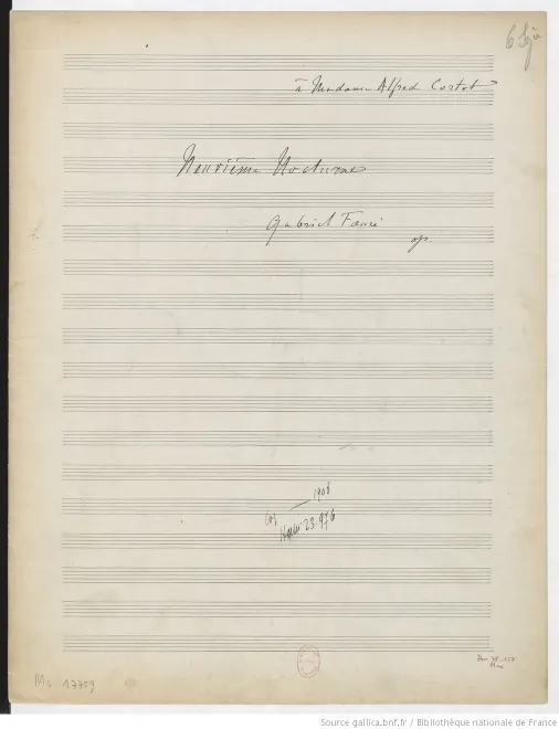 First page of Nocturne No.9