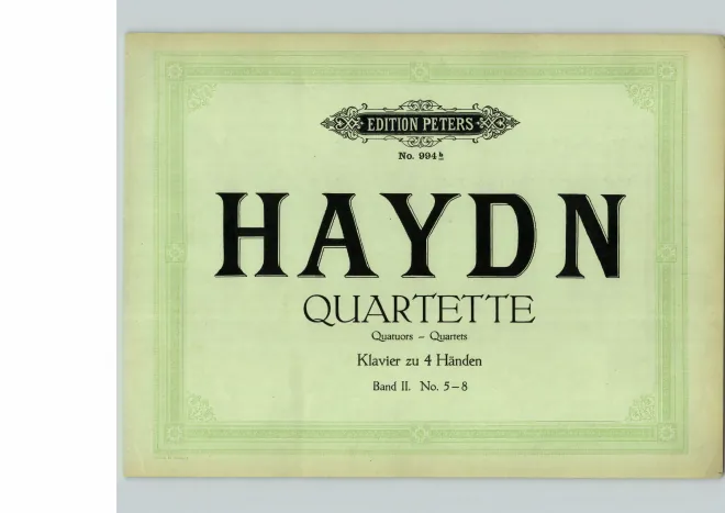 First page of String Quartet in G minor
