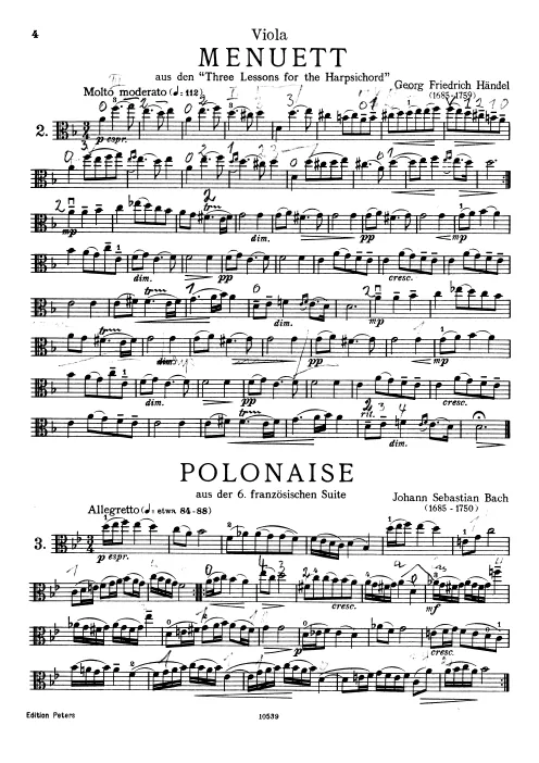 First page of French Suite No.6 in E major