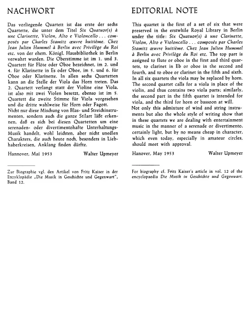First page of Quartet in D major