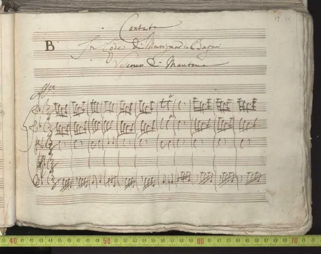 First page of O mie porpora più belle