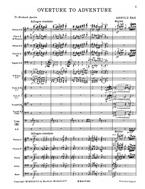 First page of Overture to Adventure
