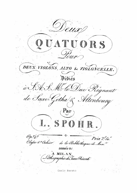 First page of String Quartet No.1