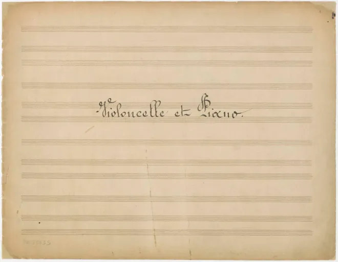 First page of Nocturne et Scherzo