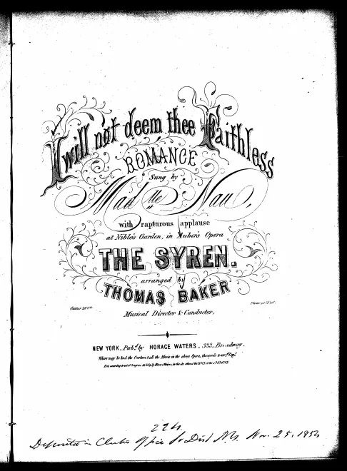 First page of La sirène