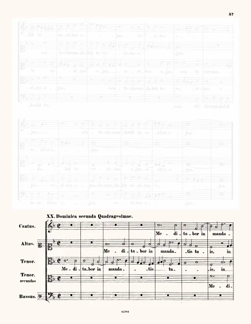 First page of Meditabor in mandatis