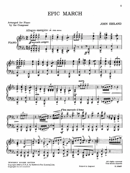 First page of Epic March