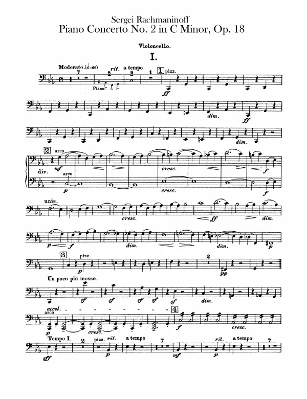 First page of Piano Concerto No.2