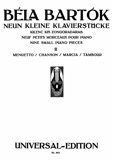 First page of 9 Little Pieces for Piano