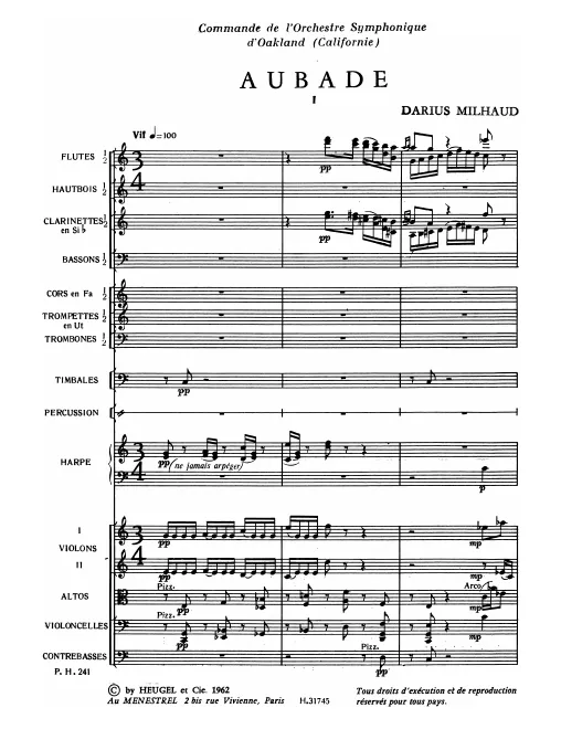 First page of Aubade