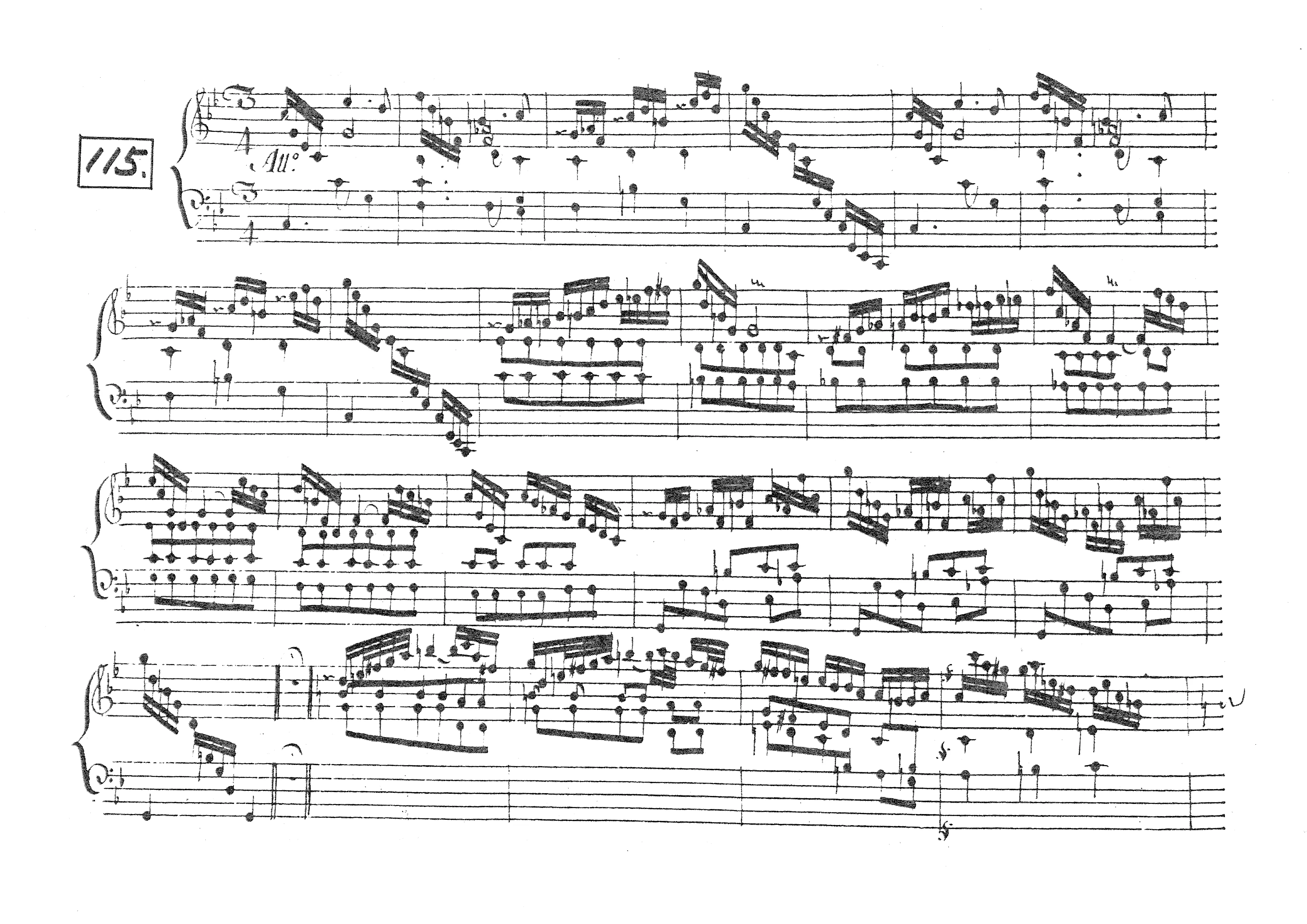 First page of Keyboard Sonata in C minor