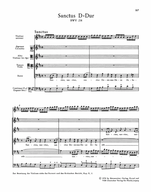 First page of Sanctus
