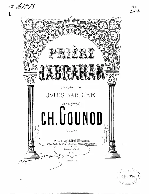 First page of Abraham's Request