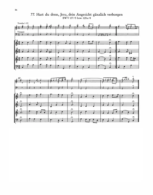 First page of Herr Gott, Beherrscher aller Dinge