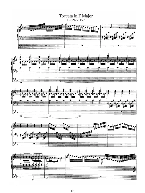 First page of Toccata in F major