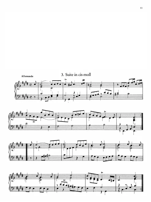 First page of Suite in C-sharp minor