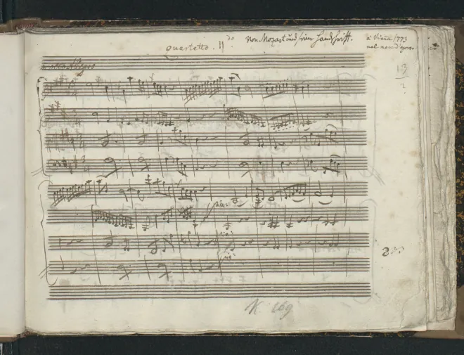 First page of String Quartet No.9