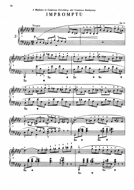 First page of Impromptu No.3
