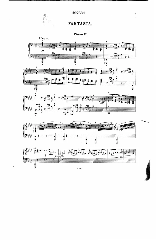 First page of Fantasia